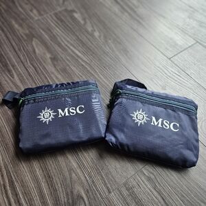 Set Of 2 MSC Cruises Excursion Packable Backpacks
